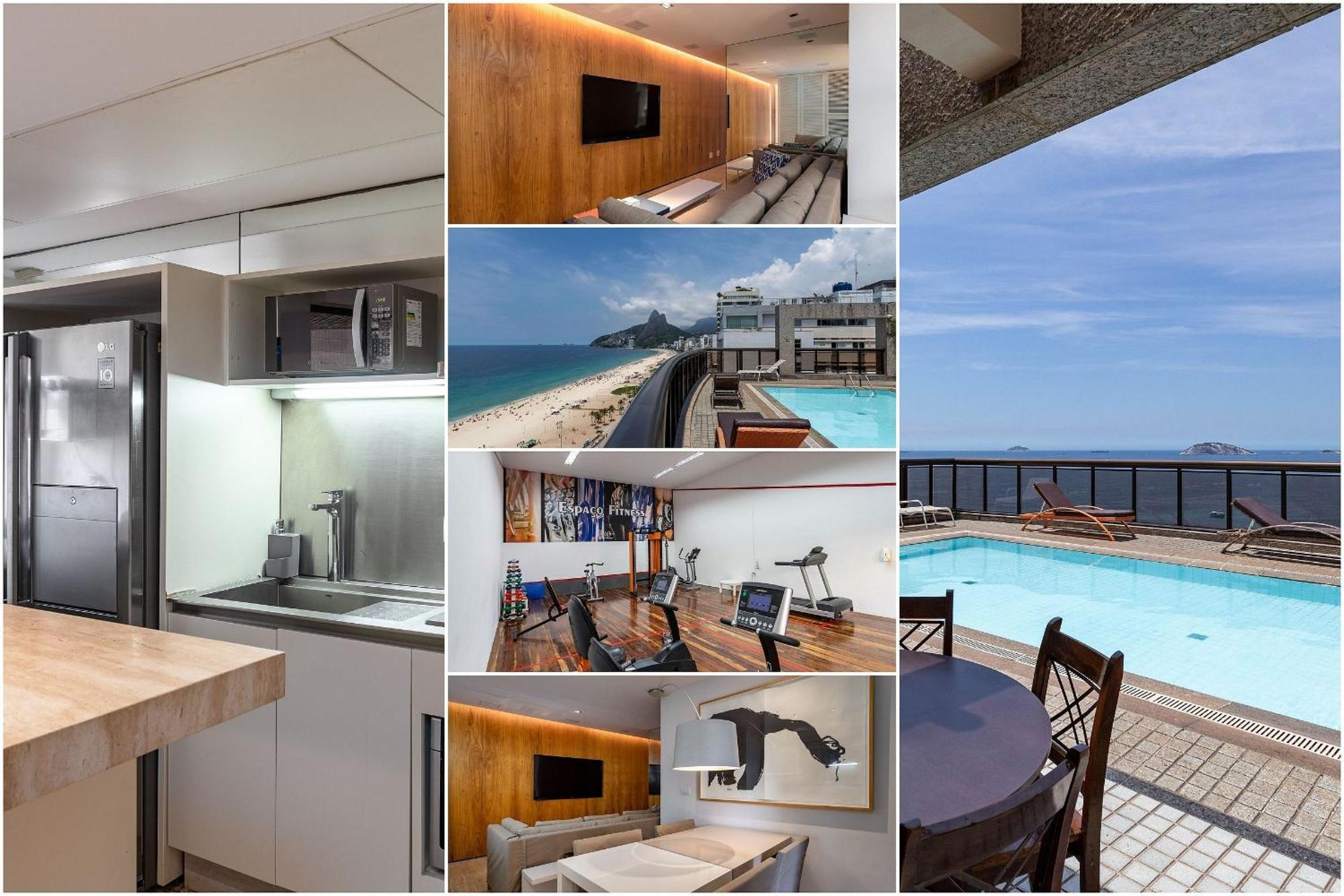Apartamento Moderno em Prédio à Beira-mar na Praia de Ipanema Rio de Janeiro Esterno foto